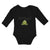 Long Sleeve Bodysuit Baby Got Green Frogs Sitting Question Mark Sign Cotton - Cute Rascals