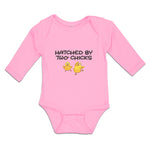 Long Sleeve Bodysuit Baby Hatched Little Cute Chicks Coming Egg Shells Cotton - Cute Rascals