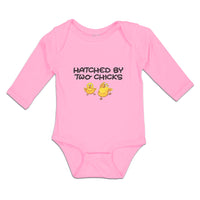 Long Sleeve Bodysuit Baby Hatched Little Cute Chicks Coming Egg Shells Cotton - Cute Rascals