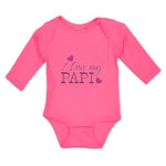 Long Sleeve Bodysuit Baby I Love My Papi Boy & Girl Clothes Cotton