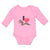 Long Sleeve Bodysuit Baby I Love Cute Squirrel Eating Acorn Wild Animal Cotton
