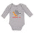Long Sleeve Bodysuit Baby Clap Your Oh Tyrannosaurus Dinosaur Jurassic Cotton - Cute Rascals