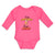 Long Sleeve Bodysuit Baby I'M Bananas Mimi Playful Wild Monkey Holding Cotton