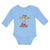 Long Sleeve Bodysuit Baby I'M Bananas Mimi Playful Wild Monkey Holding Cotton
