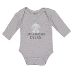 Long Sleeve Bodysuit Baby Cute Little Brother Elephant Dylan Sitting Cotton - Cute Rascals