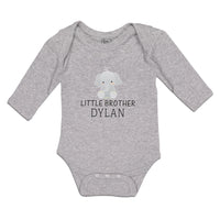 Long Sleeve Bodysuit Baby Cute Little Brother Elephant Dylan Sitting Cotton - Cute Rascals