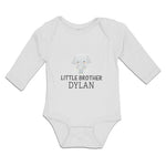 Long Sleeve Bodysuit Baby Cute Little Brother Elephant Dylan Sitting Cotton - Cute Rascals