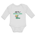 Long Sleeve Bodysuit Baby My Mardi Gras Celebration Usa Crocodile Hat Cotton