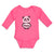 Long Sleeve Bodysuit Baby Cute Panda Bear Patches It's Eyes, Ears Body Cotton - Cute Rascals