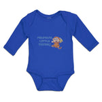 Long Sleeve Bodysuit Baby Pawpaw's Cute Little Monkey Holding A Peeled Banana