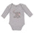 Long Sleeve Bodysuit Baby Cute Baby Elephant Sitting and Playing with It's Trunk - Cute Rascals