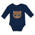 Long Sleeve Bodysuit Baby Cute Bear Wearing Sunglass Toy Teddy Bear Face Cotton - Cute Rascals