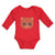 Long Sleeve Bodysuit Baby Cute Bear Wearing Sunglass Toy Teddy Bear Face Cotton - Cute Rascals