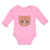 Long Sleeve Bodysuit Baby Cute Bear Wearing Sunglass Toy Teddy Bear Face Cotton - Cute Rascals