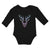 Long Sleeve Bodysuit Baby Color Abstract Reindeer Head, Face and Horns Cotton - Cute Rascals