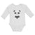 Long Sleeve Bodysuit Baby Cute Panda Bear Patches It's Eyes, Ears Body Cotton - Cute Rascals