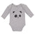 Long Sleeve Bodysuit Baby Cute Panda Bear Face and Head Boy & Girl Clothes - Cute Rascals
