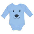 Long Sleeve Bodysuit Baby Dog Face and Head Boy & Girl Clothes Cotton