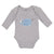 Long Sleeve Bodysuit Baby Rhinoceros Grazing Open Horned Unicornis Cotton