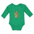 Long Sleeve Bodysuit Baby Merry Christmas Cute Deer Wearing Scarf Cotton