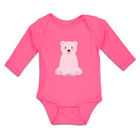 Long Sleeve Bodysuit Baby Animated White Teddy Bear Toy Boy & Girl Clothes - Cute Rascals