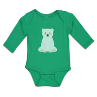 Long Sleeve Bodysuit Baby Animated White Teddy Bear Toy Boy & Girl Clothes - Cute Rascals