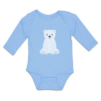 Long Sleeve Bodysuit Baby Animated White Teddy Bear Toy Boy & Girl Clothes - Cute Rascals