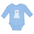 Long Sleeve Bodysuit Baby Animated White Teddy Bear Toy Boy & Girl Clothes - Cute Rascals