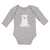Long Sleeve Bodysuit Baby Animated White Teddy Bear Toy Boy & Girl Clothes - Cute Rascals