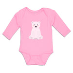 Long Sleeve Bodysuit Baby Animated White Teddy Bear Toy Boy & Girl Clothes - Cute Rascals