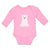 Long Sleeve Bodysuit Baby Animated White Teddy Bear Toy Boy & Girl Clothes - Cute Rascals