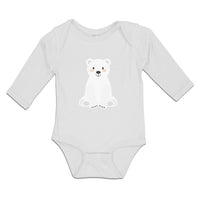 Long Sleeve Bodysuit Baby Animated White Teddy Bear Toy Boy & Girl Clothes - Cute Rascals