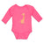 Long Sleeve Bodysuit Baby Cute Giraffe Turning Side View with Closed Eyes Cotton - Cute Rascals