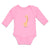 Long Sleeve Bodysuit Baby Cute Giraffe Turning Side View with Closed Eyes Cotton - Cute Rascals