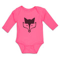 Long Sleeve Bodysuit Baby Fox Head and Snout Wildlife Boy & Girl Clothes Cotton