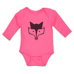 Long Sleeve Bodysuit Baby Fox Head and Snout Wildlife Boy & Girl Clothes Cotton - Cute Rascals