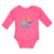 Long Sleeve Bodysuit Baby Dinosaur Rex, Triceratops Stegosaurus Cotton - Cute Rascals