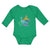 Long Sleeve Bodysuit Baby Dinosaur Rex, Triceratops Stegosaurus Cotton - Cute Rascals
