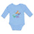 Long Sleeve Bodysuit Baby Dinosaur Rex, Triceratops Stegosaurus Cotton - Cute Rascals