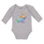 Long Sleeve Bodysuit Baby Dinosaur Rex, Triceratops Stegosaurus Cotton - Cute Rascals