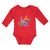 Long Sleeve Bodysuit Baby Dinosaur Rex, Triceratops Stegosaurus Cotton - Cute Rascals