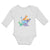 Long Sleeve Bodysuit Baby Dinosaur Rex, Triceratops Stegosaurus Cotton - Cute Rascals