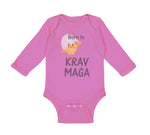 Long Sleeve Bodysuit Baby Born to Krav Maga Sport Boy & Girl Clothes Cotton - Cute Rascals
