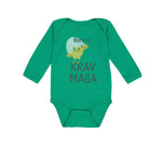 Long Sleeve Bodysuit Baby Born to Krav Maga Sport Boy & Girl Clothes Cotton - Cute Rascals