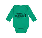 Long Sleeve Bodysuit Baby Volleyball Skills Loading Sport Boy & Girl Clothes