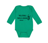 Long Sleeve Bodysuit Baby Volleyball Skills Loading Sport Boy & Girl Clothes