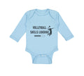 Long Sleeve Bodysuit Baby Volleyball Skills Loading Sport Boy & Girl Clothes