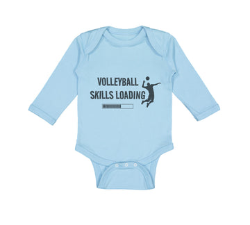 Long Sleeve Bodysuit Baby Volleyball Skills Loading Sport Boy & Girl Clothes
