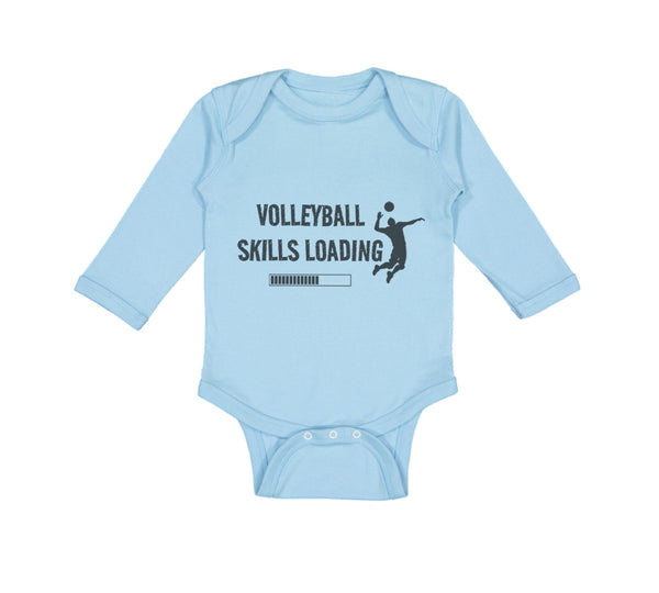 Long Sleeve Bodysuit Baby Volleyball Skills Loading Sport Boy & Girl Clothes