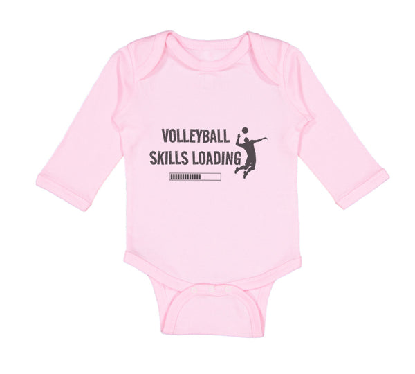 Long Sleeve Bodysuit Baby Volleyball Skills Loading Sport Boy & Girl Clothes